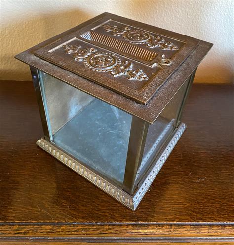 NATIONAL CASH REGISTER METAL RECEIPT BOX WITH 